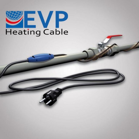 EVP-PFP-02 2m + termosztát 230V, 25W fix teljesítményű fűtőkábel szett
